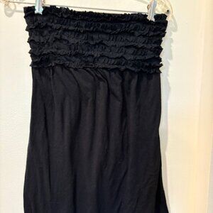 Xhilaration Ladies tube top waist length top, size Medium black